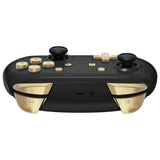 eXtremeRate Metallic Champagne Gold Repair ABXY D-pad ZR ZL L R Keys for Nintendo Switch Pro Controller, DIY Replacement Full Set Buttons with Tools for Nintendo Switch Pro - Controller NOT Included - KRP358
