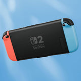 eXtremeRate DIY Replacement Full Set Shell Case with Buttons for Joycon 2 of Nintendo Switch 2 - Essence Version - Blue & Orange - BSUNTM012