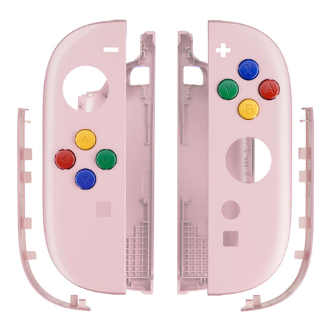 eXtremeRate DIY Replacement Full Set Shell Case with Buttons for Joycon 2 of Nintendo Switch 2 - Essence Version - Cherry Blossoms Pink - BSUNTM009