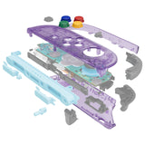 eXtremeRate DIY Replacement Full Set Shell Case with Buttons for Joycon 2 of Nintendo Switch 2 - Essence Version - Clear Atomic Purple - BSUNTM001