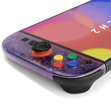 eXtremeRate DIY Replacement Full Set Shell Case with Buttons for Joycon 2 of Nintendo Switch 2 - Essence Version - Clear Atomic Purple - BSUNTM001