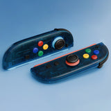 eXtremeRate DIY Replacement Full Set Shell Case with Buttons for Joycon 2 of Nintendo Switch 2 - Essence Version - Clear Blue - BSUNTM005