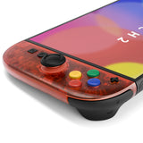 eXtremeRate DIY Replacement Full Set Shell Case with Buttons for Joycon 2 of Nintendo Switch 2 - Essence Version - Clear Blue & Orange - BSUNTM013