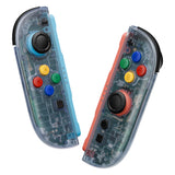 eXtremeRate DIY Replacement Full Set Shell Case with Buttons for Joycon 2 of Nintendo Switch 2 - Essence Version - Clear Glacier Blue - BSUNTM003