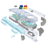 eXtremeRate DIY Replacement Full Set Shell Case with Buttons for Joycon 2 of Nintendo Switch 2 - Essence Version - Clear Glacier Blue - BSUNTM003