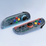 eXtremeRate DIY Replacement Full Set Shell Case with Buttons for Joycon 2 of Nintendo Switch 2 - Essence Version - Clear Glacier Blue - BSUNTM003