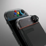 eXtremeRate DIY Replacement Full Set Shell Case with Buttons for Joycon 2 of Nintendo Switch 2 - Essence Version - Clear Slate Black - BSUNTM002