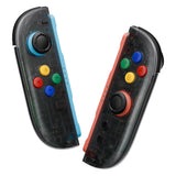 eXtremeRate DIY Replacement Full Set Shell Case with Buttons for Joycon 2 of Nintendo Switch 2 - Essence Version - Clear Slate Black - BSUNTM002