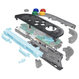 eXtremeRate DIY Replacement Full Set Shell Case with Buttons for Joycon 2 of Nintendo Switch 2 - Essence Version - Clear Slate Black - BSUNTM002