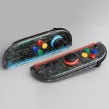 eXtremeRate DIY Replacement Full Set Shell Case with Buttons for Joycon 2 of Nintendo Switch 2 - Essence Version - Clear Slate Black - BSUNTM002