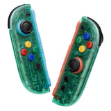 eXtremeRate DIY Replacement Full Set Shell Case with Buttons for Joycon 2 of Nintendo Switch 2 - Essence Version - Emerald Green - BSUNTM004