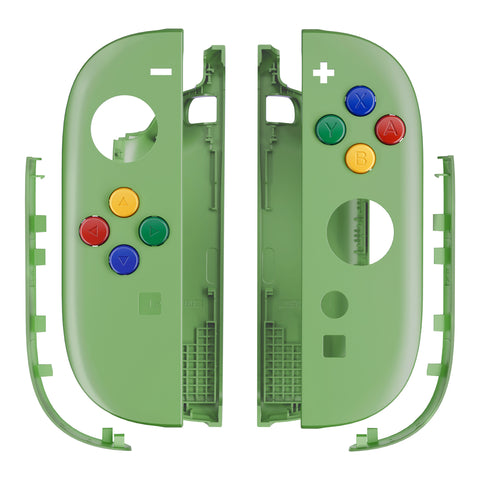 eXtremeRate DIY Replacement Full Set Shell Case with Buttons for Joycon 2 of Nintendo Switch 2 - Essence Version - Matcha Green - BSUNTM010