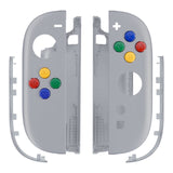 eXtremeRate DIY Replacement Full Set Shell Case with Buttons for Joycon 2 of Nintendo Switch 2 - Essence Version - New Hope Gray - BSUNTM011