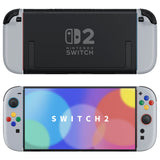 eXtremeRate DIY Replacement Full Set Shell Case with Buttons for Joycon 2 of Nintendo Switch 2 - Essence Version - New Hope Gray - BSUNTM011