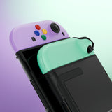 eXtremeRate DIY Replacement Full Set Shell Case with Buttons for Joycon 2 of Nintendo Switch 2 - Essence Version - Purple & Green - BSUNTM015