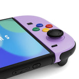eXtremeRate DIY Replacement Full Set Shell Case with Buttons for Joycon 2 of Nintendo Switch 2 - Essence Version - Purple & Green - BSUNTM015