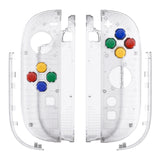 eXtremeRate DIY Replacement Full Set Shell Case with Buttons for Joycon 2 of Nintendo Switch 2 - Essence Version - Clear - BSUNTM006