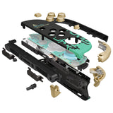 eXtremeRate DIY Replacement Full Set Shells with Buttons for Nintendo Switch 2 - Deluxe Version - Glow in Dark - Totem of Kingdom Black - QGRNTT002