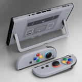 eXtremeRate DIY Replacement Full Set Shells with Buttons for Nintendo Switch 2 - Deluxe Version - SFC SNES Classic EU Style - QGRNTY001
