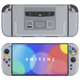 eXtremeRate DIY Replacement Full Set Shells with Buttons for Nintendo Switch 2 - Deluxe Version - SFC SNES Classic EU Style - QGRNTY001