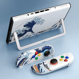 eXtremeRate DIY Replacement Full Set Shells with Buttons for Nintendo Switch 2 - Deluxe Version - The Great Wave - QGRNTT001