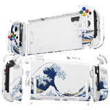 eXtremeRate DIY Replacement Full Set Shells with Buttons for Nintendo Switch 2 - Deluxe Version - The Great Wave - QGRNTT001