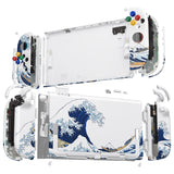eXtremeRate DIY Replacement Full Set Shells with Buttons for Nintendo Switch 2 - Deluxe Version - The Great Wave - QGRNTT001
