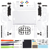 eXtremeRate DIY Replacement Full Set Shells with Buttons for Nintendo Switch 2 - Deluxe Version - White - QGRNTM008
