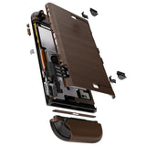 eXtremeRate DIY Replacement Full Set Shells with Buttons for Nintendo Switch 2 - Deluxe Version - Wood Grain - QGRNTS001