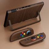 eXtremeRate DIY Replacement Full Set Shells with Buttons for Nintendo Switch 2 - Deluxe Version - Wood Grain - QGRNTS001