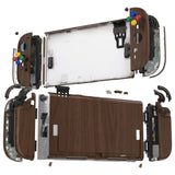eXtremeRate DIY Replacement Full Set Shells with Buttons for Nintendo Switch 2 - Deluxe Version - Wood Grain - QGRNTS001