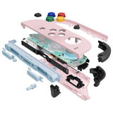 eXtremeRate DIY Replacement Full Set Shells with Buttons for Nintendo Switch 2 - Essence Version - Cherry Blossoms Pink - RHANTM009