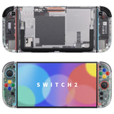 eXtremeRate DIY Replacement Full Set Shells with Buttons for Nintendo Switch 2 - Essence Version - Clear - RHANTM006