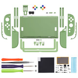 eXtremeRate DIY Replacement Full Set Shells with Buttons for Nintendo Switch 2 - Essence Version - Matcha Green - RHANTM010