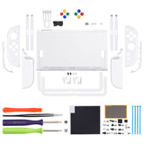 eXtremeRate DIY Replacement Full Set Shells with Buttons for Nintendo Switch 2 - Essence Version - White - RHANTM008