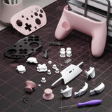 eXtremeRate DIY Replacement Full Set Shells with Buttons for Nintendo Switch 2 Pro Controller - Cherry Blossoms Pink - QGSPTM005