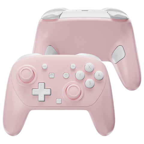 eXtremeRate DIY Replacement Full Set Shells with Buttons for Nintendo Switch 2 Pro Controller - Cherry Blossoms Pink - QGSPTM005