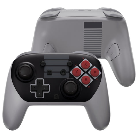 eXtremeRate DIY Replacement Full Set Shells with Buttons for Nintendo Switch 2 Pro Controller - Classic NES Style - QGSPTY004