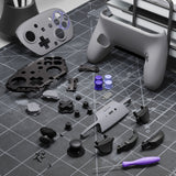 eXtremeRate DIY Replacement Full Set Shells with Buttons for Nintendo Switch 2 Pro Controller - Classic SNES Style - QGSPTY003