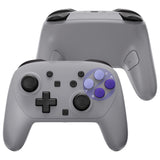 eXtremeRate DIY Replacement Full Set Shells with Buttons for Nintendo Switch 2 Pro Controller - Classic SNES Style - QGSPTY003