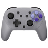 eXtremeRate DIY Replacement Full Set Shells with Buttons for Nintendo Switch 2 Pro Controller - Classic SNES Style - QGSPTY003