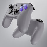 eXtremeRate DIY Replacement Full Set Shells with Buttons for Nintendo Switch 2 Pro Controller - Classic SNES Style - QGSPTY003