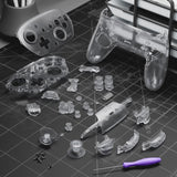 eXtremeRate DIY Replacement Full Set Shells with Buttons for Nintendo Switch 2 Pro Controller - Clear - QGSPTM003