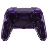 eXtremeRate DIY Replacement Full Set Shells with Buttons for Nintendo Switch 2 Pro Controller - Clear Atomic Purple - QGSPTM001