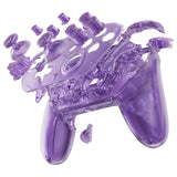 eXtremeRate DIY Replacement Full Set Shells with Buttons for Nintendo Switch 2 Pro Controller - Clear Atomic Purple - QGSPTM001