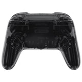 eXtremeRate DIY Replacement Full Set Shells with Buttons for Nintendo Switch 2 Pro Controller - Clear Slate Black - QGSPTM002