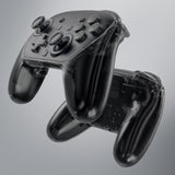eXtremeRate DIY Replacement Full Set Shells with Buttons for Nintendo Switch 2 Pro Controller - Clear Slate Black - QGSPTM002