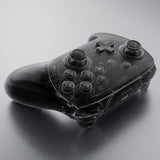eXtremeRate DIY Replacement Full Set Shells with Buttons for Nintendo Switch 2 Pro Controller - Clear Slate Black - QGSPTM002