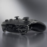 eXtremeRate DIY Replacement Full Set Shells with Buttons for Nintendo Switch 2 Pro Controller - Clear Slate Black - QGSPTM002