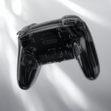 eXtremeRate DIY Replacement Full Set Shells with Buttons for Nintendo Switch 2 Pro Controller - Clear Slate Black - QGSPTM002
